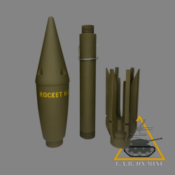 ROQUETTE BAZOOKA M6A1 (RESINE)