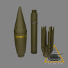 ROQUETTE BAZOOKA M6A1 (RESINE)
